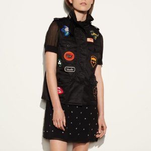 NEW Coach Military Vest with Patches Brand New with Tags